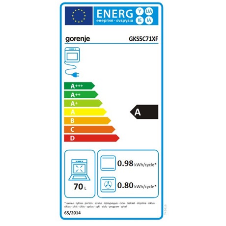 Gorenje GKS5C71XF Kombinált tűzhely