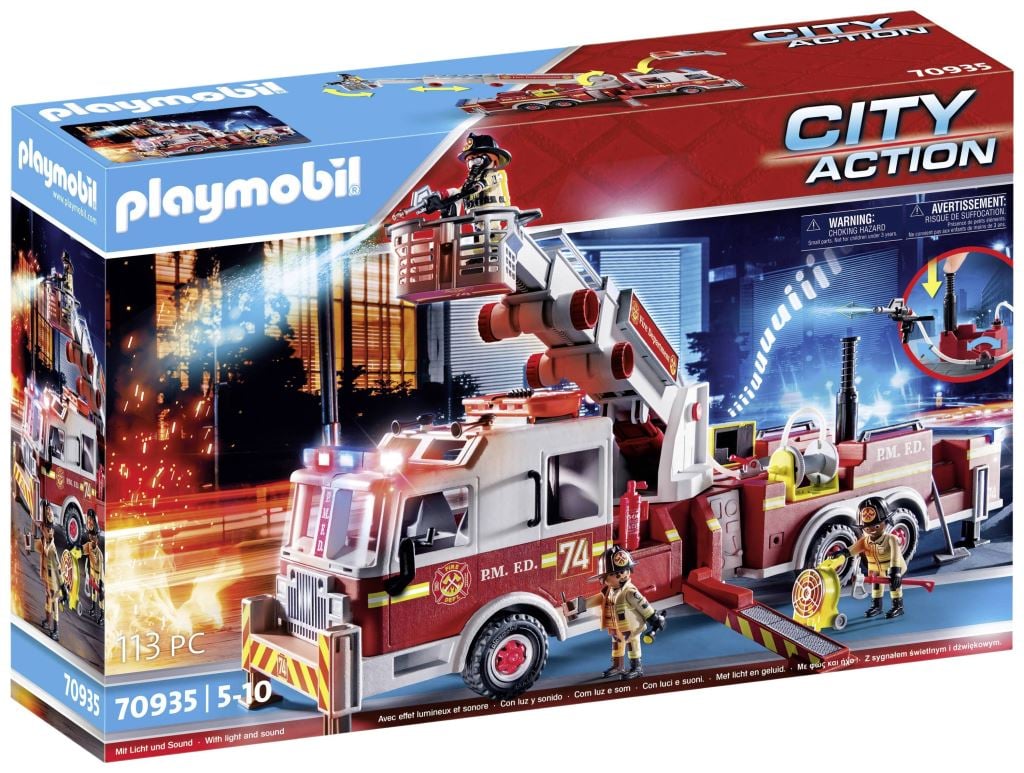 Playmobil® City Action Amerikai járművek Létrás tűzoltóautó (70935)