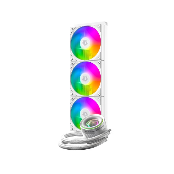ID-Cooling CPU Water Cooler   FX360 INF WHITE  27.2ddB max. 98,54 m3/h 3x12cm fehér