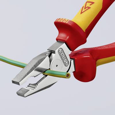 Erő kombinált fogó, 180 mm, vágási érték kemény: O 2,5 mm, zongorahuzal: O 2 mm, max. 16 mm2, Knipex 02 06 180 Erő kombinált fogó, 180 mm, vágási érték kemény: O 2,5 mm, zongorahuzal: O 2 mm, max. 16 mm2, Knipex 02 06 180