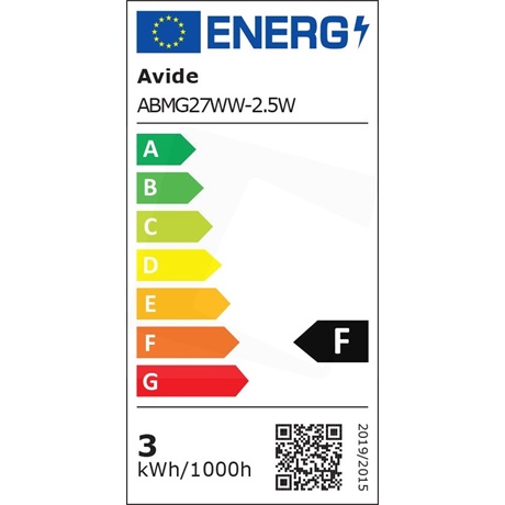 Avide ABMG27WW-2.5W LED GLOBE IZZÓ MINI G45 2.5W E27 WW 3000K