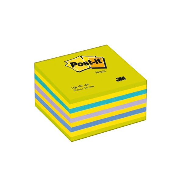 3M Post-it neon kék/zöld 76x76mm 450 lapos öntapadó kockatömb 3M Post-it neon kék/zöld 76x76mm 450 lapos öntapadó kockatömb