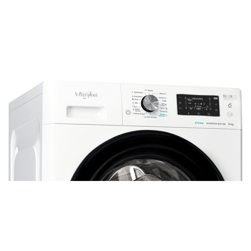 Whirlpool FFD 9489 BV EE Elöltöltős mosógép - 9 Kg, 1350 Fordulat/perc, A Energiaosztály, Gőz funkció