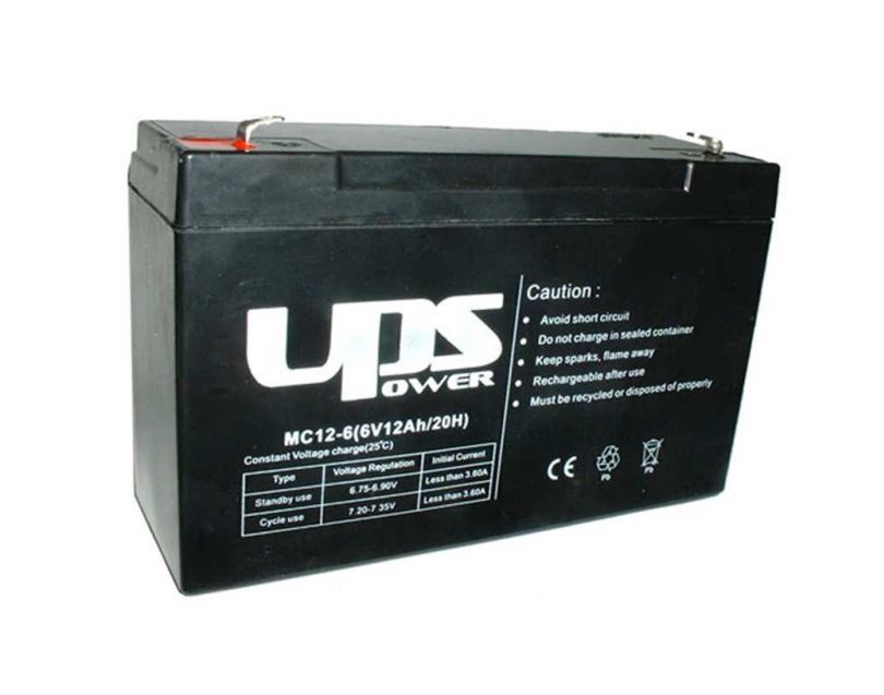 UPS Power zselés ólomsavas gondozásmentes akkumulátor 6V 12 000mAh 151x100x50mm (MC12-6) UPS Power zselés ólomsavas gondozásmentes akkumulátor 6V 12 000mAh 151x100x50mm (MC12-6)