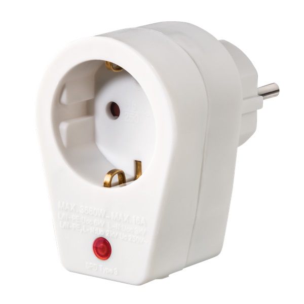 Hama 223323 FIP túlfeszültség védő fehér hálózati adapter Hama 223323 FIP túlfeszültség védő fehér hálózati adapter
