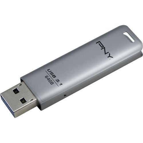 PNY 64GB Elite Steel Flash Drive USB3.1 Ezüst