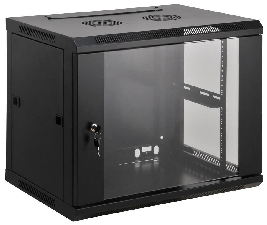 Intellinet 9U 19" fali rack szekrény 600x600 (712071)
