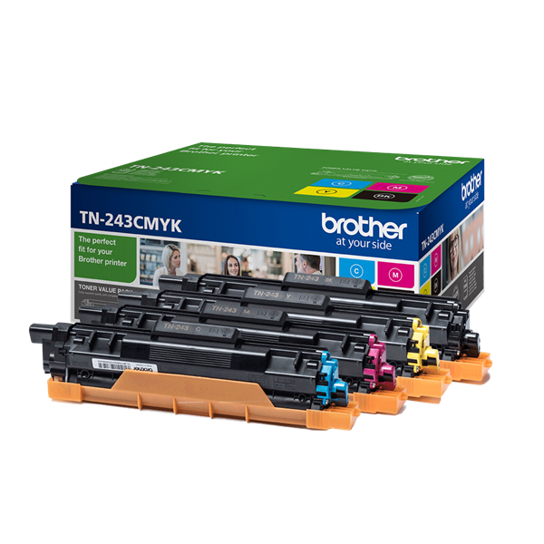 BROTHER Toner TN-243CMYK, Standard - 1.000 oldal (ISO/IEC 19798), színkészlet BROTHER Toner TN-243CMYK, Standard - 1.000 oldal (ISO/IEC 19798), színkészlet