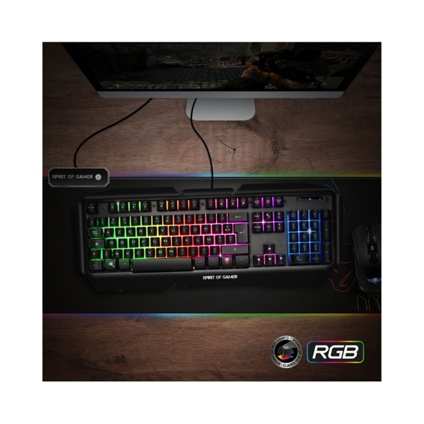 Spirit Of Gamer PRO-K5 Gaming billentyűzet fekete (CLA-PK5)