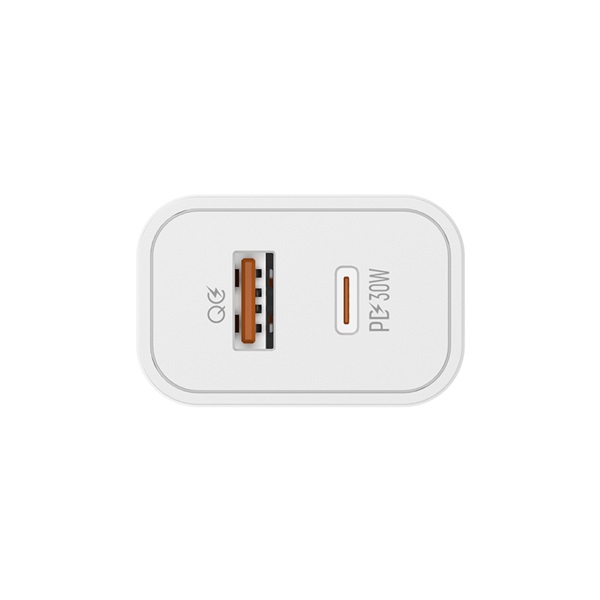 COLORWAY CW-CHS037PD-WT Power Delivery Port PPS USB (Type-C PD + USB QC3.0) (30W)  USB töltő adapter Fehér  