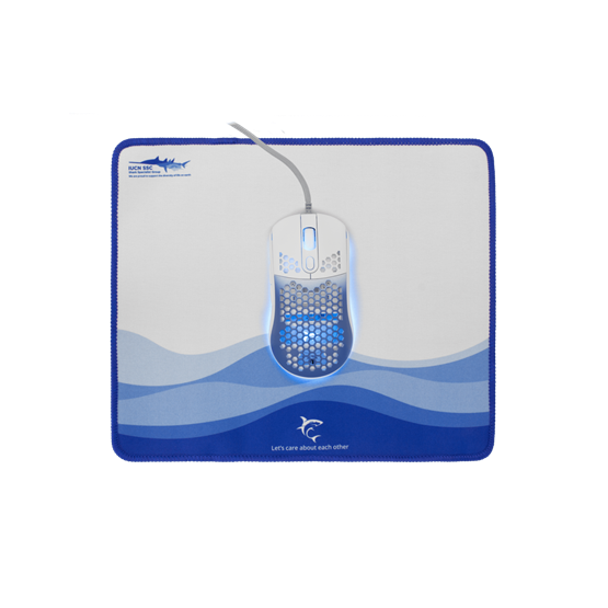 White Shark GMP-2201 MEGALODON vezetékes gamer egér (7200 dpi) + egérpad COMBO