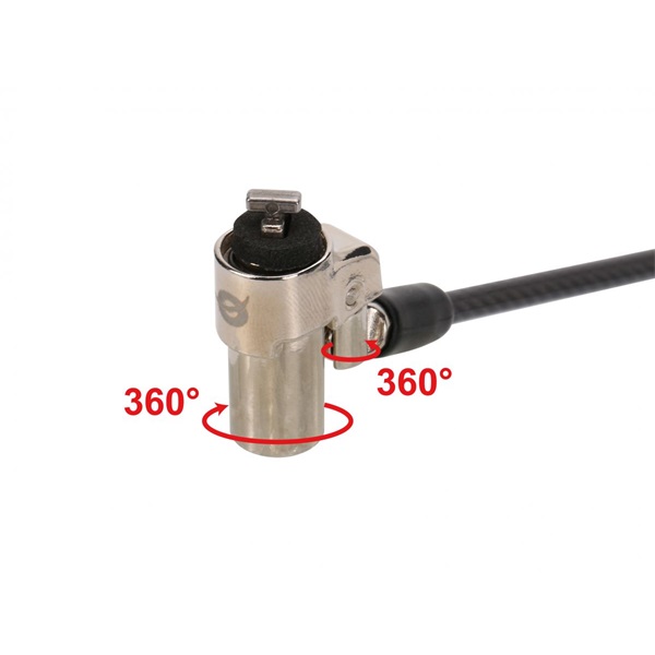 Conceptronic CUSTODIO02BS Kulcsos 2db Standard Lock Slot 1,8m Notebook Kábelzár Conceptronic CUSTODIO02BS Kulcsos 2db Standard Lock Slot 1,8m Notebook Kábelzár