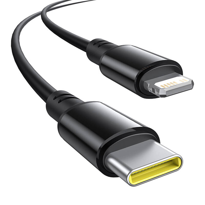 Baseus USB-C 60W autós töltő + Lightning kábel Fekete 