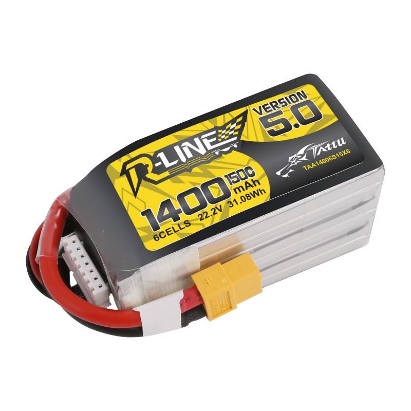 Tattu R-Line 5.0 1400mAh 22.2V 150C 6S1P XT60 akkumulátor