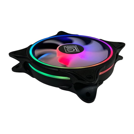  LC Power LC-CF-120-ARGB-B Hűtő ventilátor Fekete