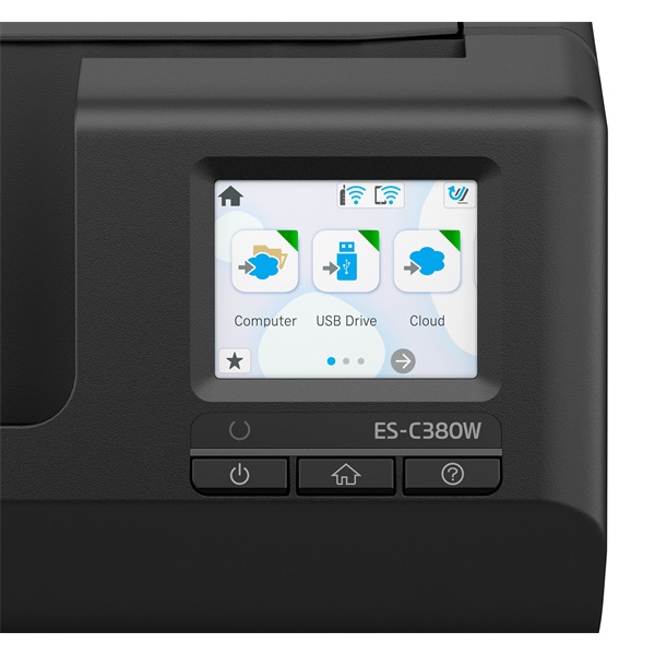 Epson WorkForce ES-C380W Lapáthúzós Szkenner Fekete