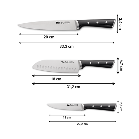 Tefal K232S374 KÉS KÉSZLET 3 RÉSZES