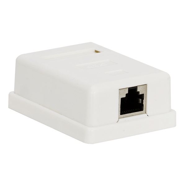 VEZ Fali aljzat Cat5e, FTP, RJ45, árnyékolt, fehér (05396) VEZ Fali aljzat Cat5e, FTP, RJ45, árnyékolt, fehér (05396)