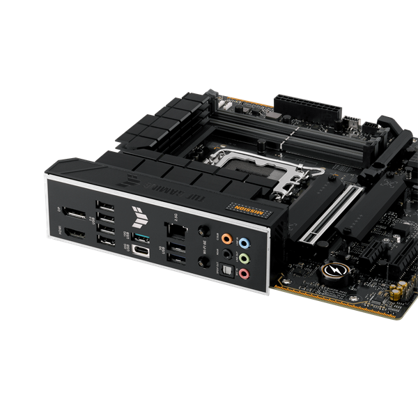 Asus Alaplap - Intel TUF GAMING B760M-PLUS WIFI II s1700 (B760, 4xDDR5 7800+MHz, 4xSATA3, 2xM.2, HDMI+DP)