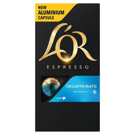 Jacobs Douwe Egberts L`OR Decaffeinato koffeinmentes kávékapszula 10db (4028857) Jacobs Douwe Egberts L`OR Decaffeinato koffeinmentes kávékapszula 10db (4028857)