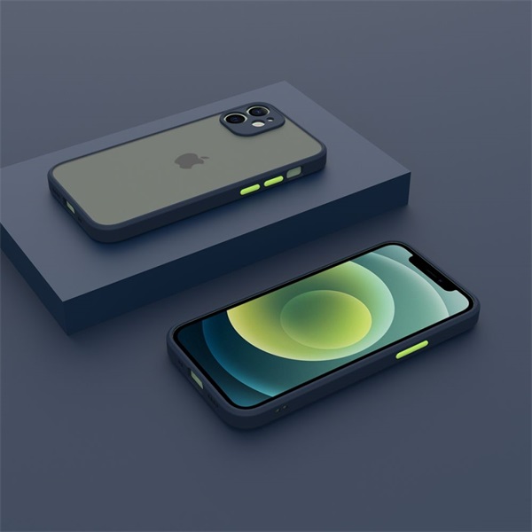 Cellect iPhone SE 2022/2020/8/7 műanyag tok kék zöld (CEL-MATT-IPHSE22-BLG)