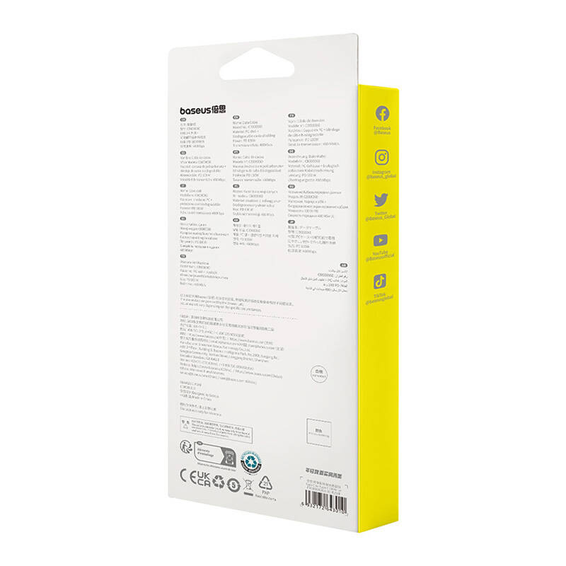 Fast Charging cable Baseus USB-C to USB-C Habitat Series 1m 100W (green)