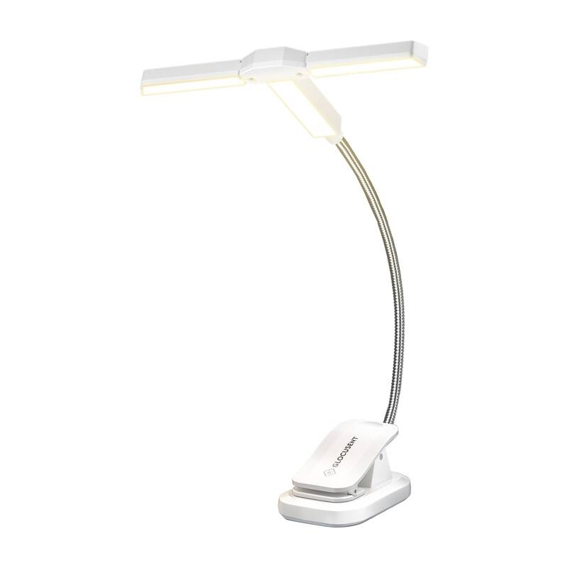 Glocusent GLCSNTA2303 USB-C 1000mAh Tri-Head Book Light Fehér