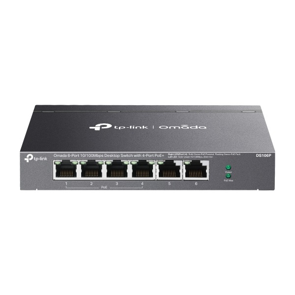 TP-Link PoE - DS106P 6 port 100Mbps Switch TP-Link PoE - DS106P 6 port 100Mbps Switch