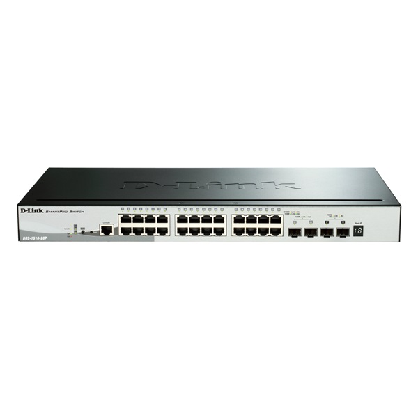 D-Link DGS-1510-28P Gigabit SmartPro 24+4 portos switch D-Link DGS-1510-28P Gigabit SmartPro 24+4 portos switch