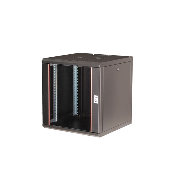 Equip Fali Rackszekrény   EPM-12-6060-B-CBAA  19"  12U 600x600mm előre szerelt Fekete 
