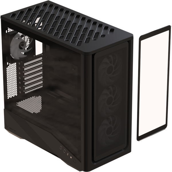 Formula Air Power G9 Duo PA ablakos  4x12cm venti  EATX Számítógépház Fekete