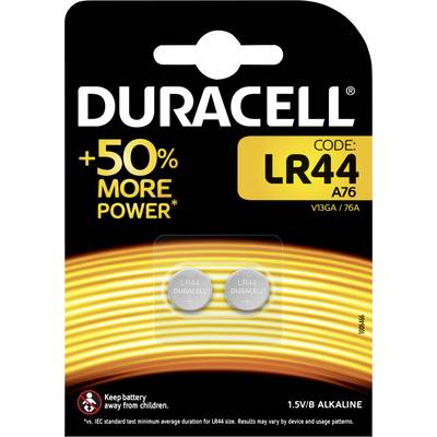 LR44 gombelem, alkáli mangán, 1,5V, 105 mAh, 2 db, Duracell AG13, V13GA, G13A, 13GA, PX76A, PX675A, 157, L1154 LR44 gombelem, alkáli mangán, 1,5V, 105 mAh, 2 db, Duracell AG13, V13GA, G13A, 13GA, PX76A, PX675A, 157, L1154