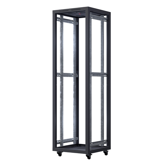 FORMRACK 20U Cosmoline 600x600 19" szabadon álló rack szekrény - RAL9005 fekete