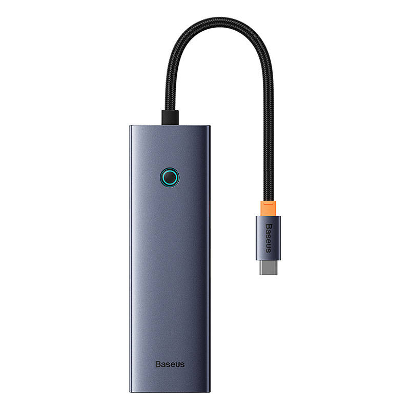 6in1 Hub Baseus UltraJoy USB-C do HDMI4K@30Hz1+3xUSB 3.0+PD+RJ45 (space grey) 6in1 Hub Baseus UltraJoy USB-C do HDMI4K@30Hz1+3xUSB 3.0+PD+RJ45 (space grey)