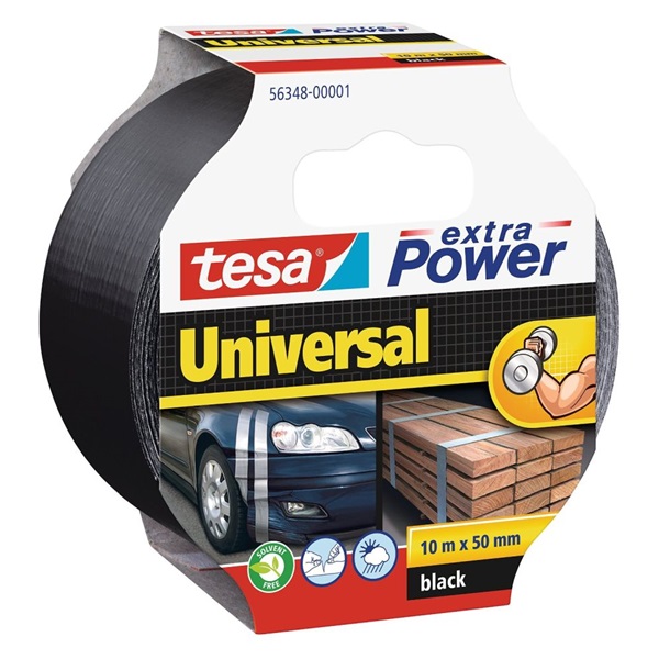 Tesa Extra Power 50mmx10m fekete szövetszalag Tesa Extra Power 50mmx10m fekete szövetszalag