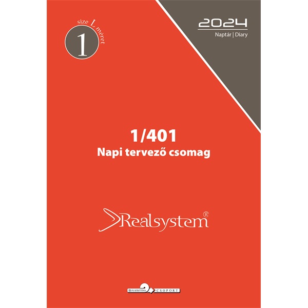 Realsystem 1/401 éves napi beosztású gyűrűs naptár kiegészítő Realsystem 1/401 éves napi beosztású gyűrűs naptár kiegészítő