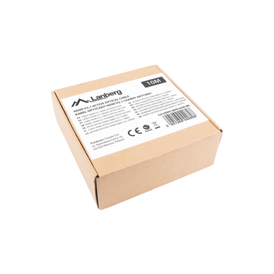 Lanberg HDMI v2.1 M/M 8K@60Hz DSC használatával, összekötő AOC kábel - 10 m