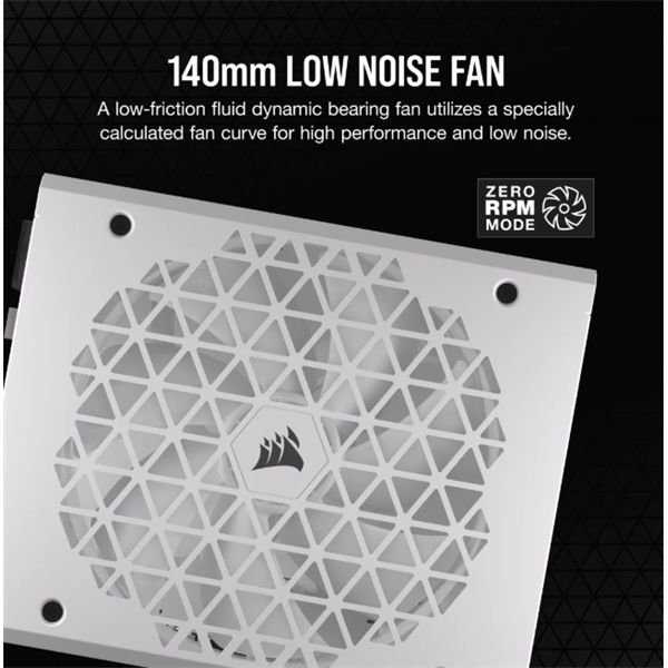 CORSAIR  Moduláris RM1000x Shift White 1000W 14cm 80+ Gold Tápegység