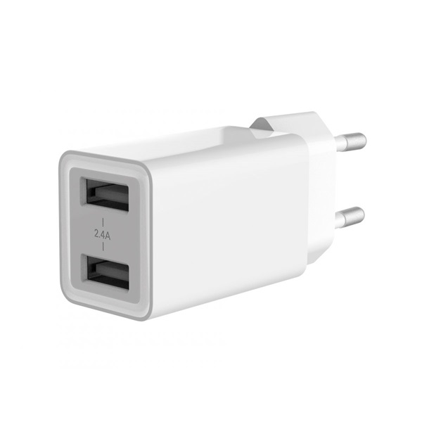Conceptronic   ALTHEA06W 2xUSB-A  12W telefon töltő adapter  fehér