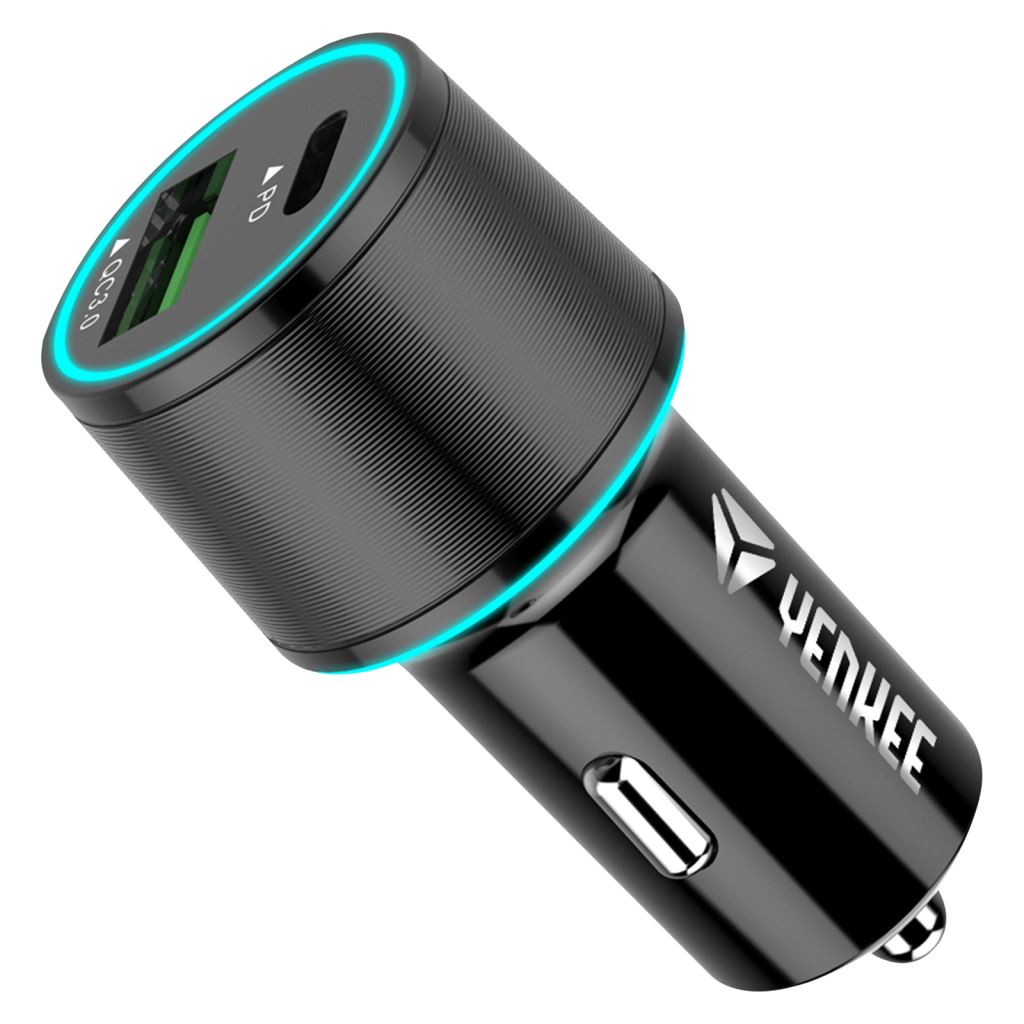Yenkee YAC 2142 QC 3.0 és PD 18W USB autós töltő
