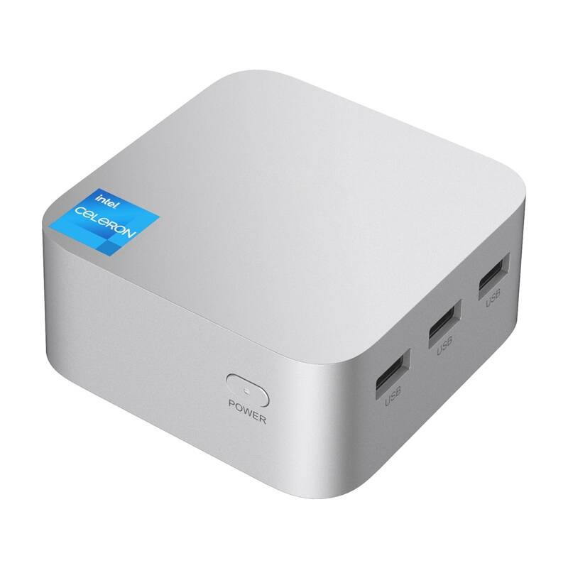 AceMagic T8Plus Intel Alder Lake N100 16GB RAM + 512GB MINI PC Ezüst