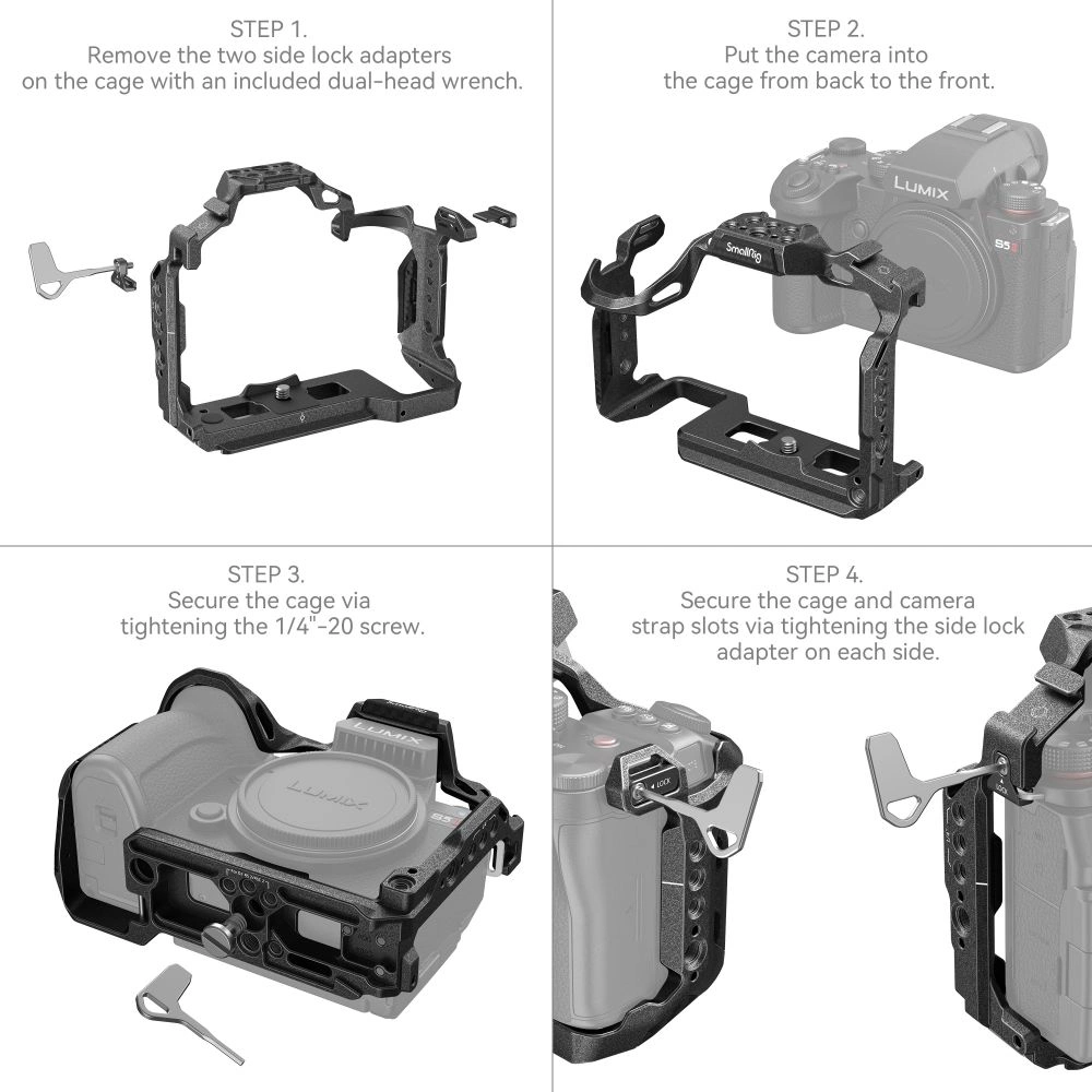 SMALLRIG "Black Mamba" Cage for Panasonic Lumix S5 II / S5 IIX 