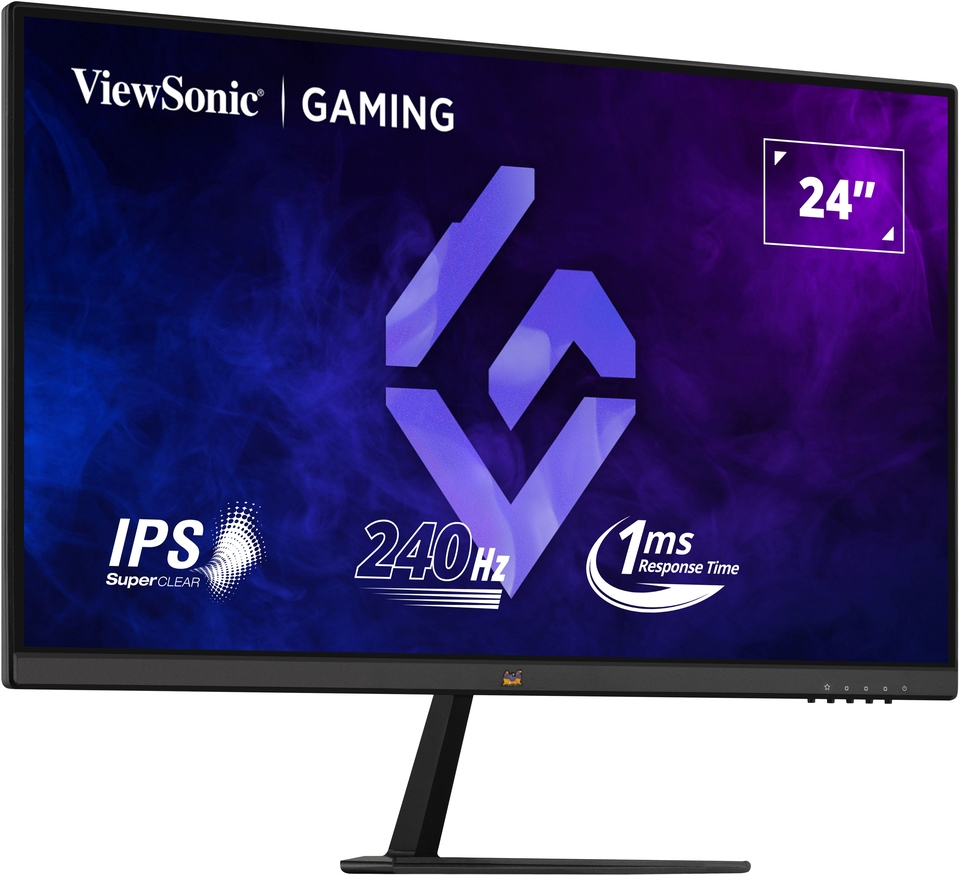 ViewSonic   24" VX2479A-HD-PRO Monitor - 1920x1080, Full HD, LED, IPS, 240Hz, 1ms, FreeSync, Gamer, Fekete