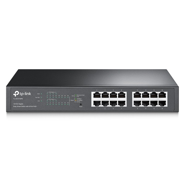 TP-Link TL-SG1016PE 10/100/1000 16 portos Poe + fémházas switch TP-Link TL-SG1016PE 10/100/1000 16 portos Poe + fémházas switch