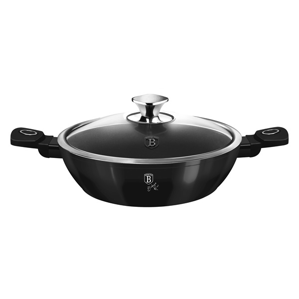 Berlinger Haus LP-KL-135P Black Vantage Collection 28 cm alacsony lábas fedővel Berlinger Haus LP-KL-135P Black Vantage Collection 28 cm alacsony lábas fedővel
