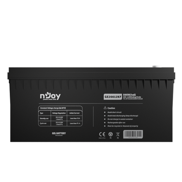 NJOY GE20012KF 12V/200Ah T11 zárt gondozás mentes GEL Akkumulátor 