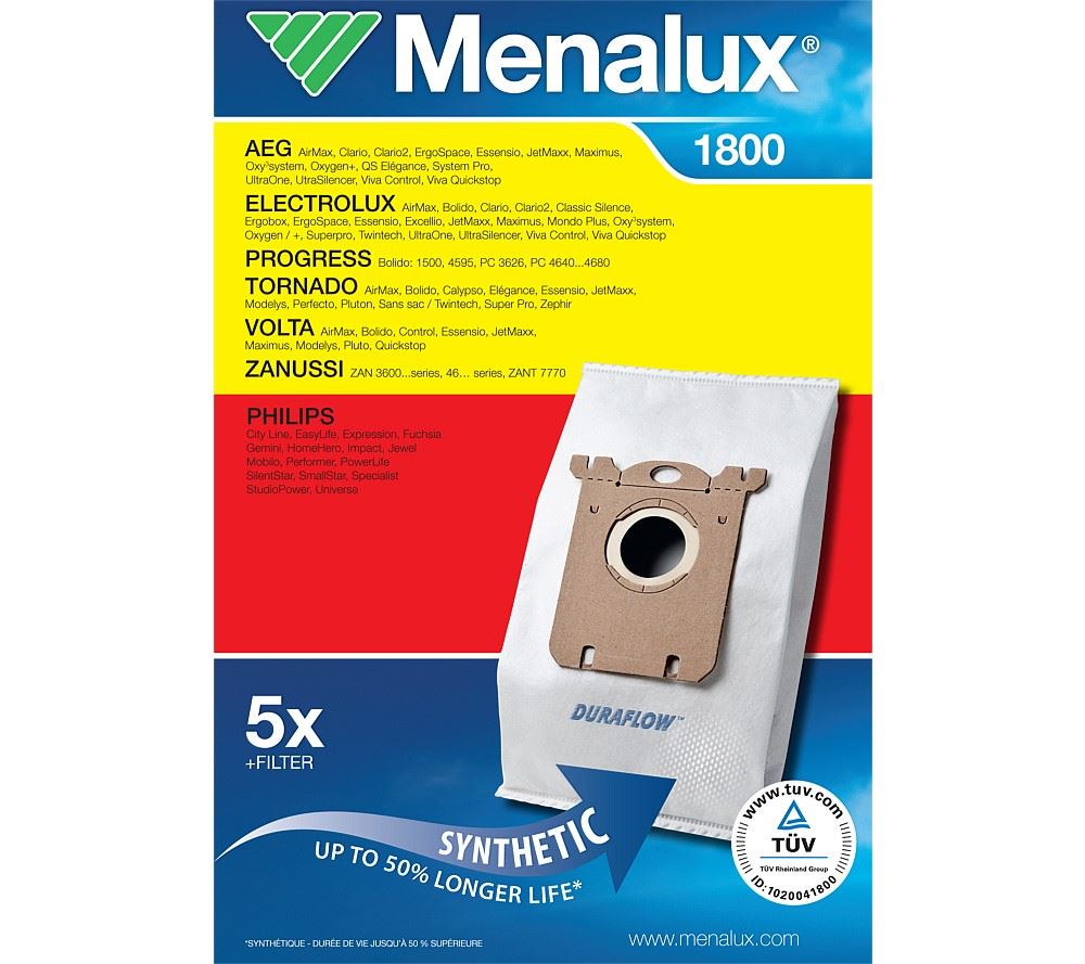Menalux 1800 szintetikus porzsák 5db Menalux 1800 szintetikus porzsák 5db