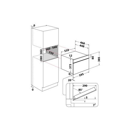 Whirlpool WMD44ME Beépíthető mikrohullámú sütő