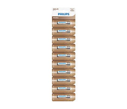 Philips alkáli AAA mini ceruzaelem 10db (LR03AL10S/10) Philips alkáli AAA mini ceruzaelem 10db (LR03AL10S/10)