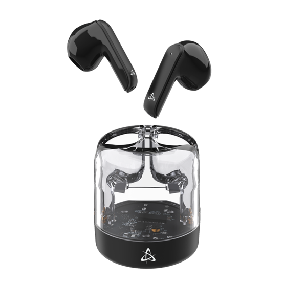  SBOX EB-TWS12B bluetooth v5.4 in-ear fülhallgató mikrofonnal  EDR Fekete